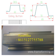 Top hat and battens roll forming machine